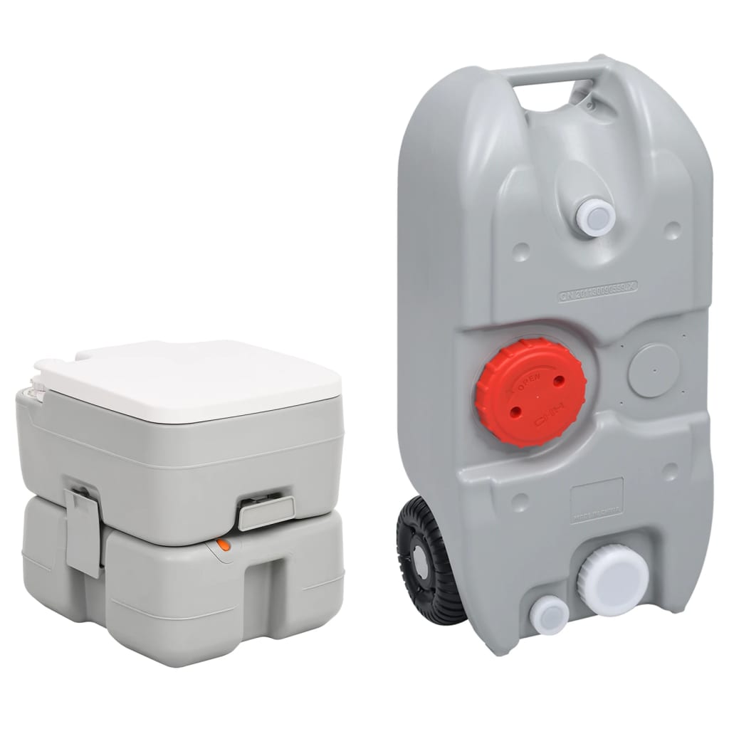 Ensemble de toilette et réservoir d'eau de camping portable
