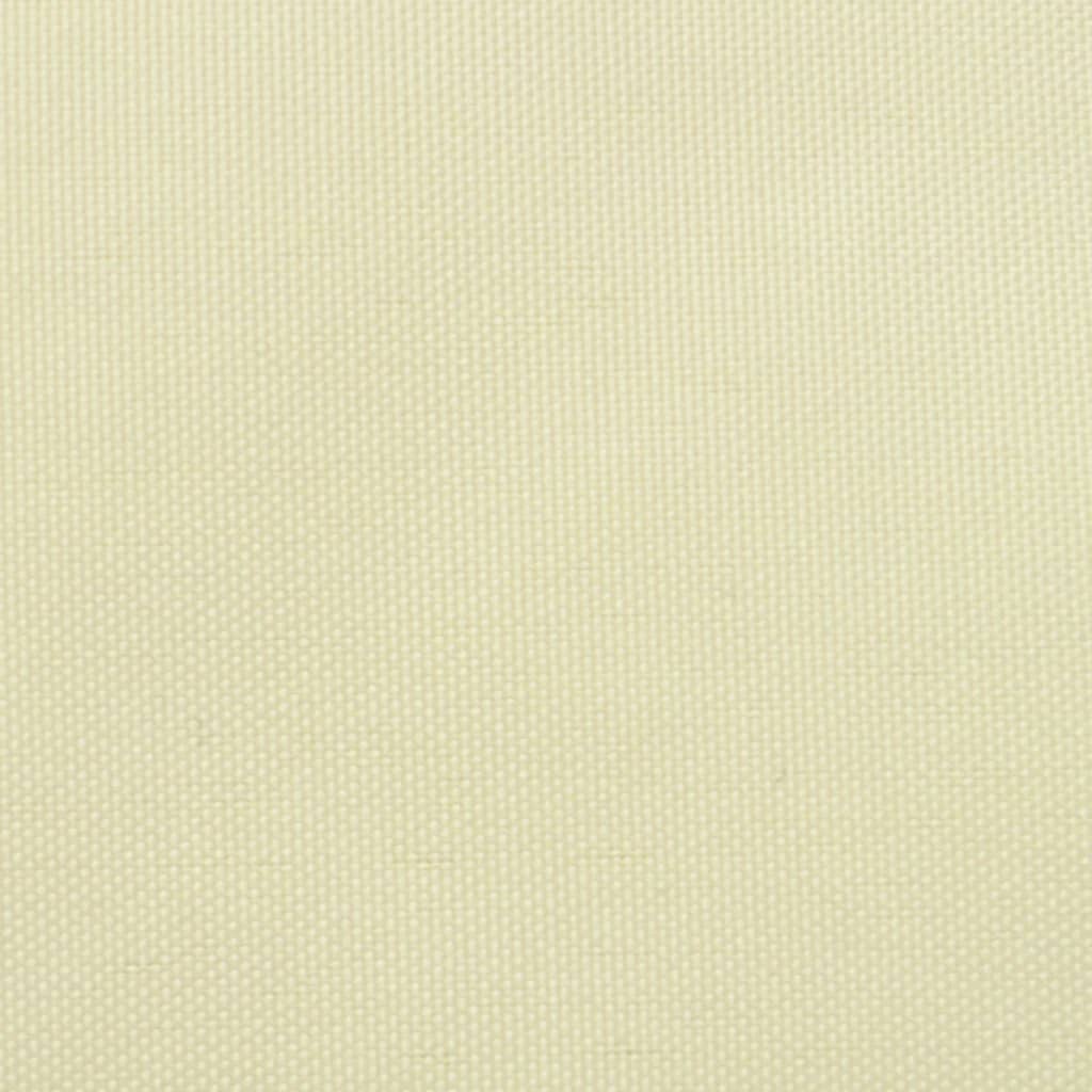 Parasol en tissu Oxford carré 3,6 x 3,6 m Crème