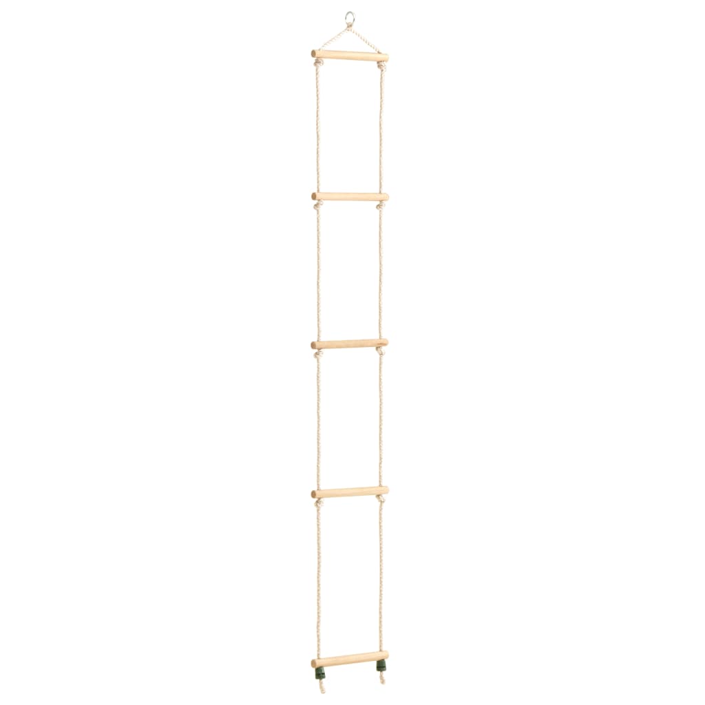 Échelle de corde pour enfants Bois massif et PE 30x168 cm