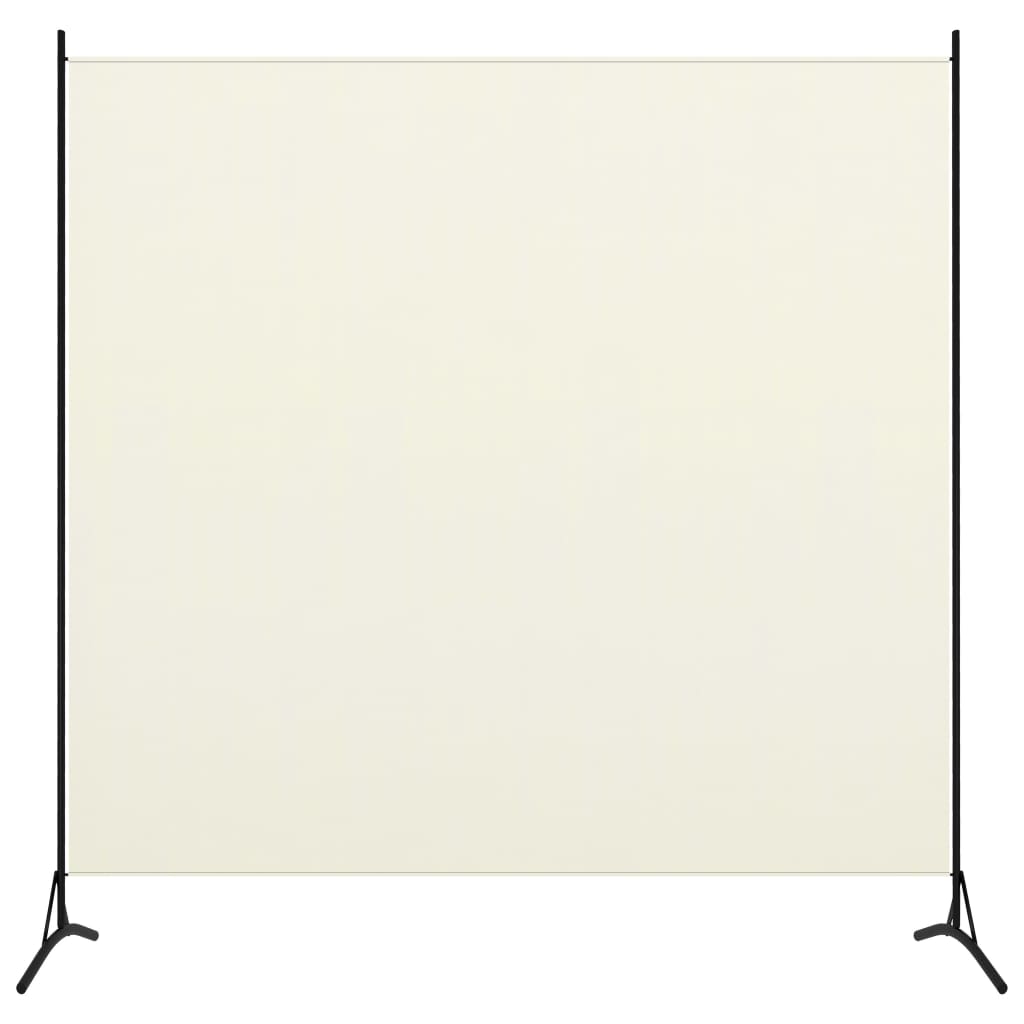 Cloison de séparation 1 panneau Blanc crème 175x180 cm