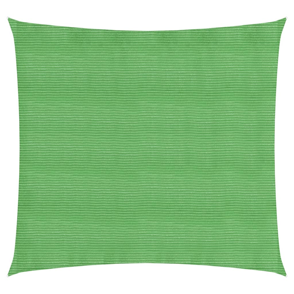 Voile d'ombrage 160 g/m² Vert clair 3,6x3,6 m PEHD
