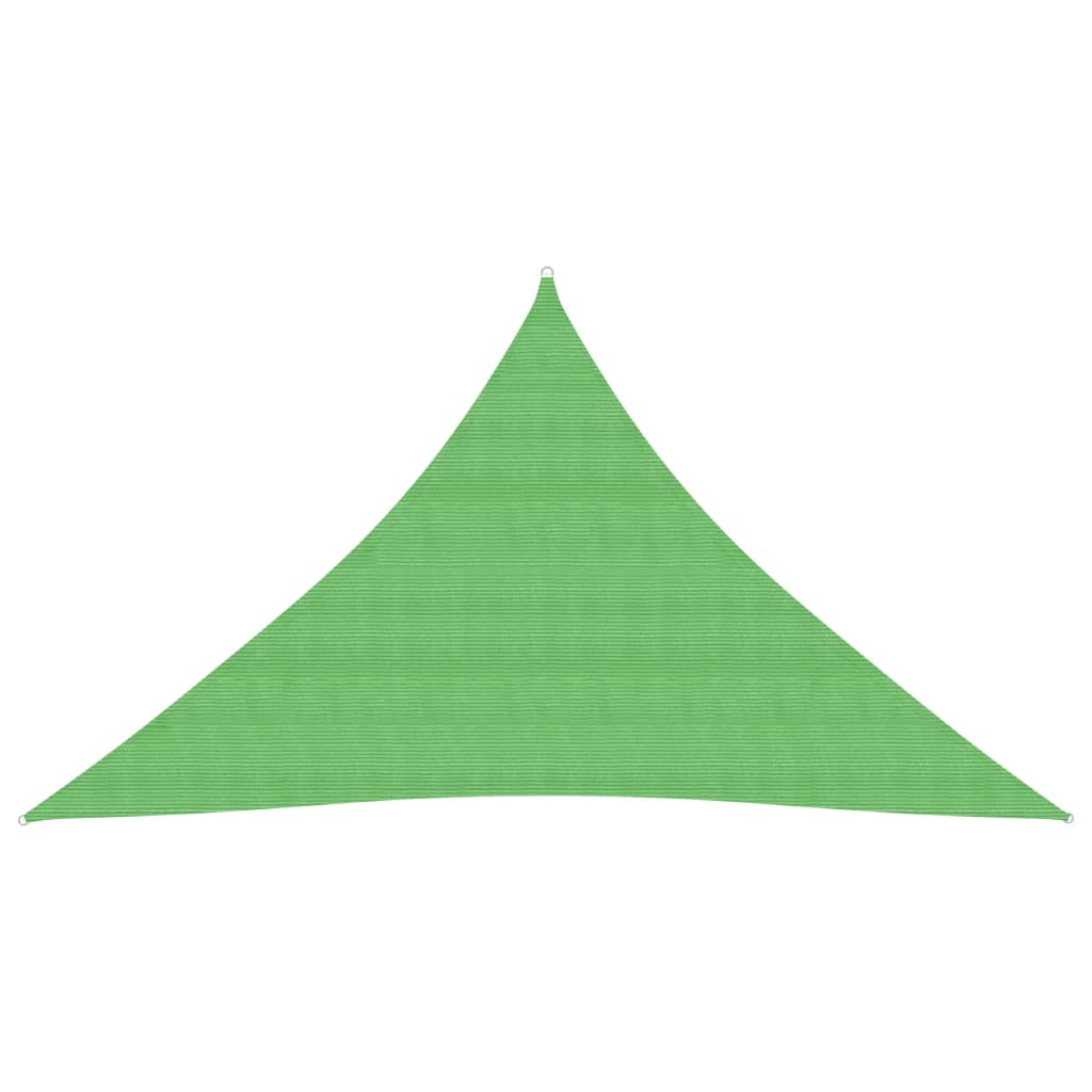 Voile d'ombrage 160 g/m² Vert clair 3x3x4,2 m PEHD