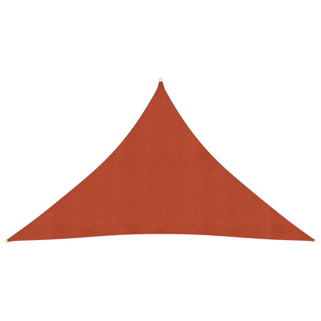 Voile d'ombrage 160 g/m² Terre cuite 3,5x3,5x4,9 m PEHD