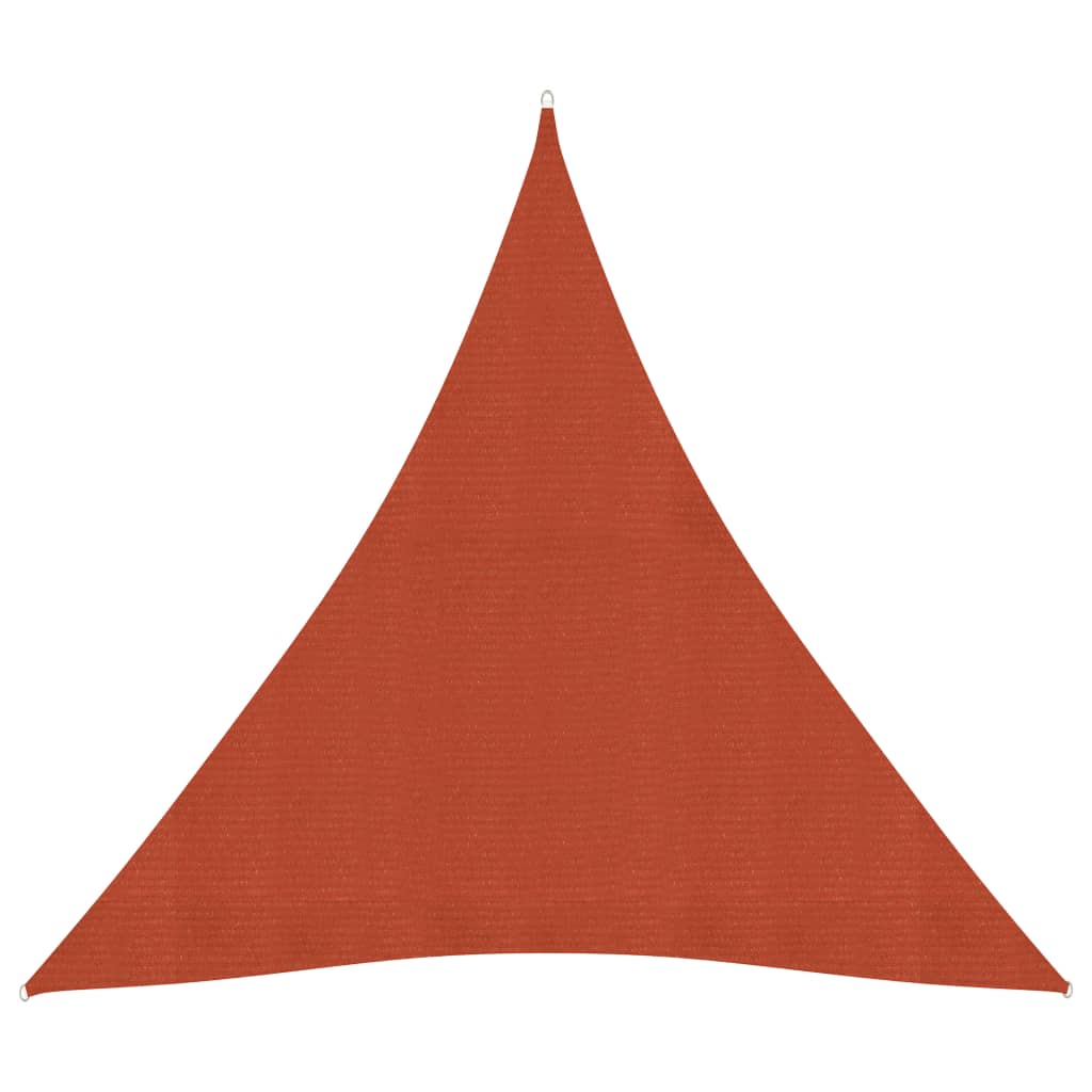 Voile d'ombrage 160 g/m² Terre cuite 4x4x4 m PEHD