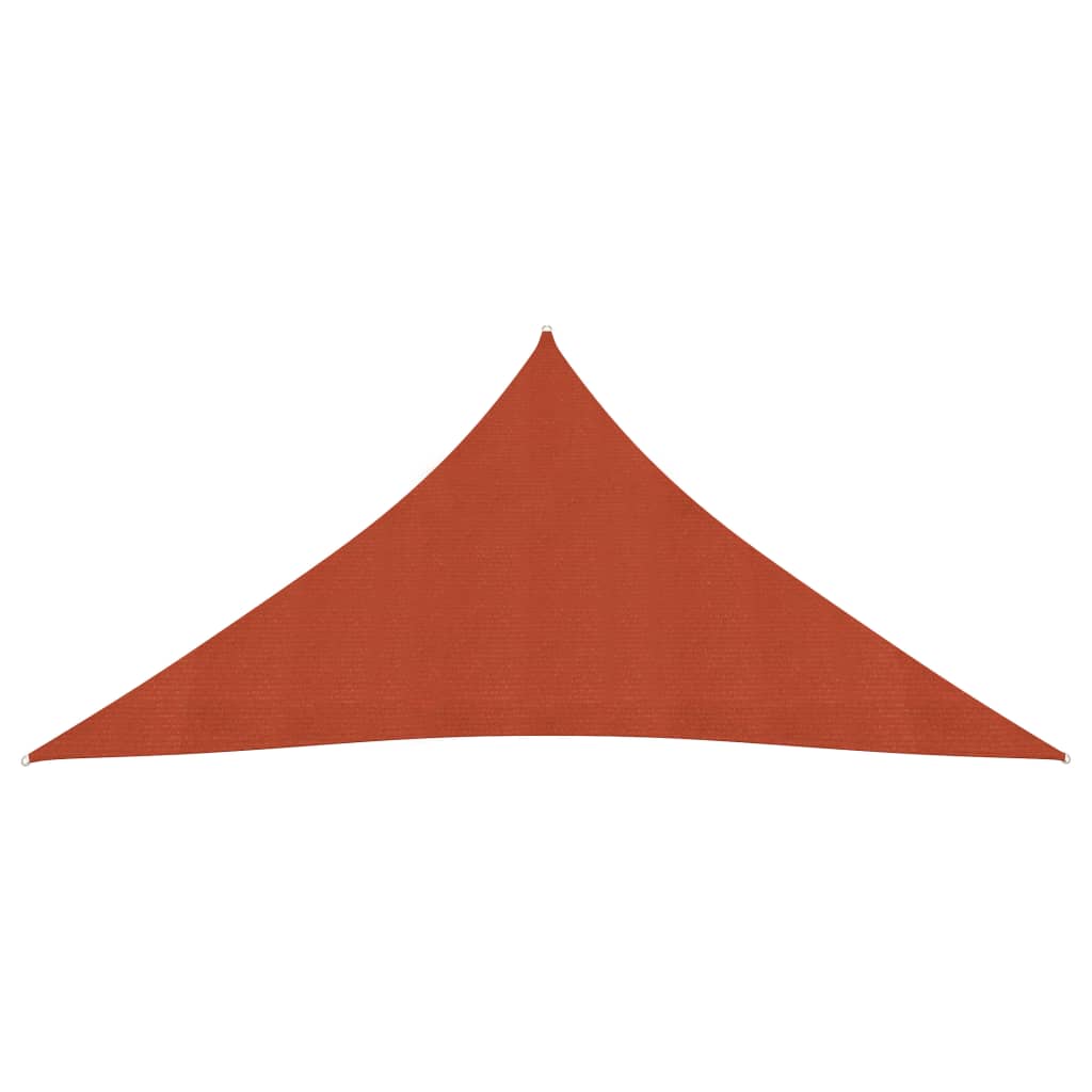 Voile d'ombrage 160 g/m² Terre cuite 4,5x4,5x4,5 m PEHD