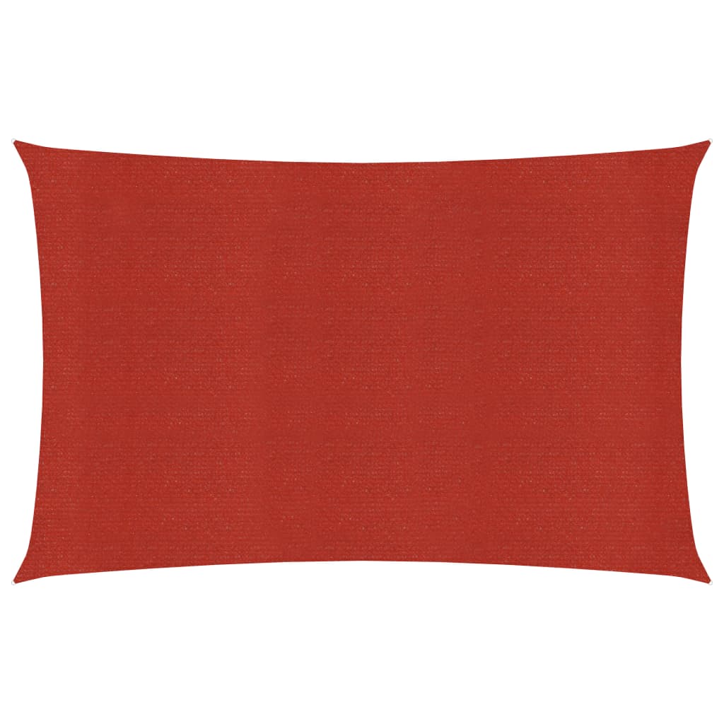 Voile d'ombrage 160 g/m² Rouge 3,5x4,5 m PEHD