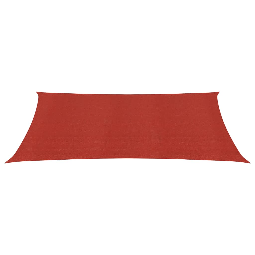 Voile d'ombrage 160 g/m² Rouge 3,5x4,5 m PEHD