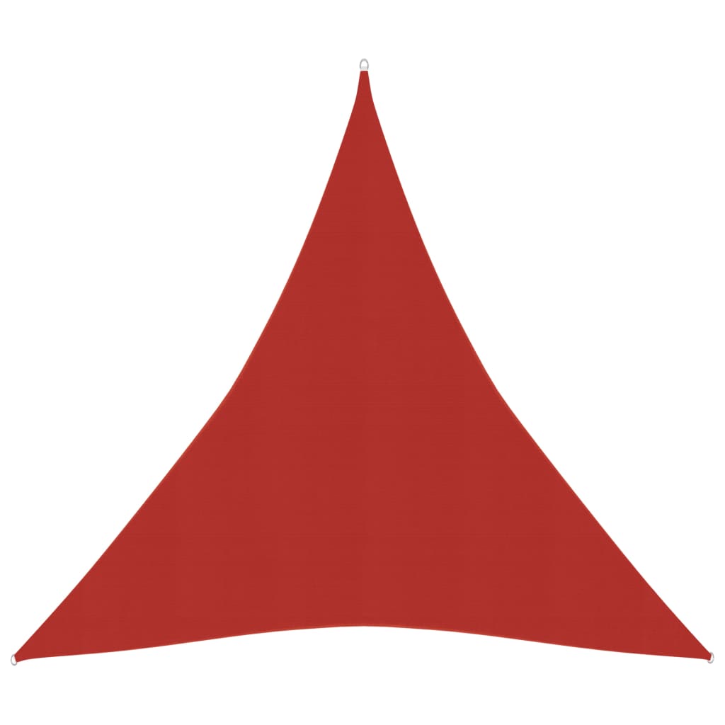 Voile d'ombrage 160 g/m² Rouge 5x6x6 m PEHD