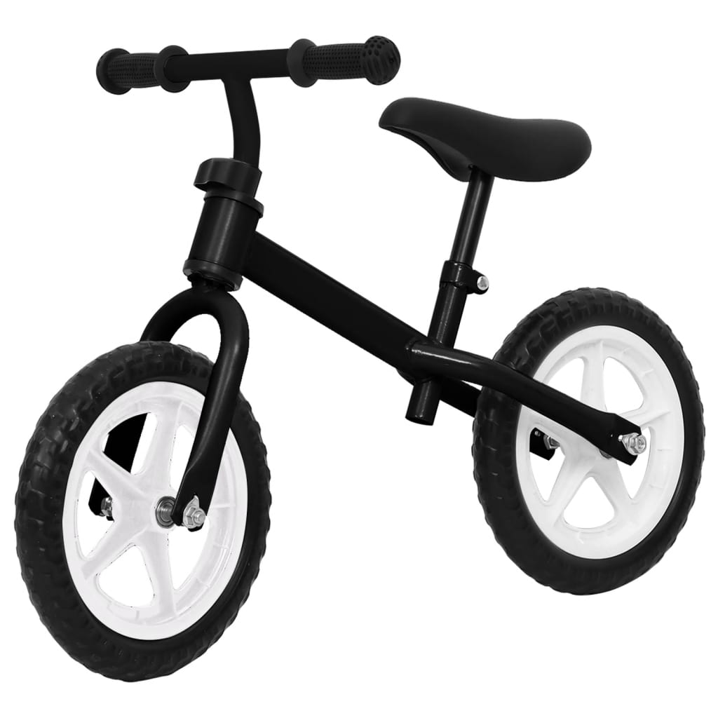 Vélo d'équilibre Roues de 12 pouces Noir