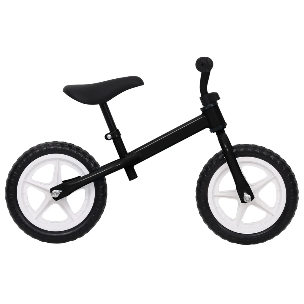 Vélo d'équilibre Roues de 12 pouces Noir