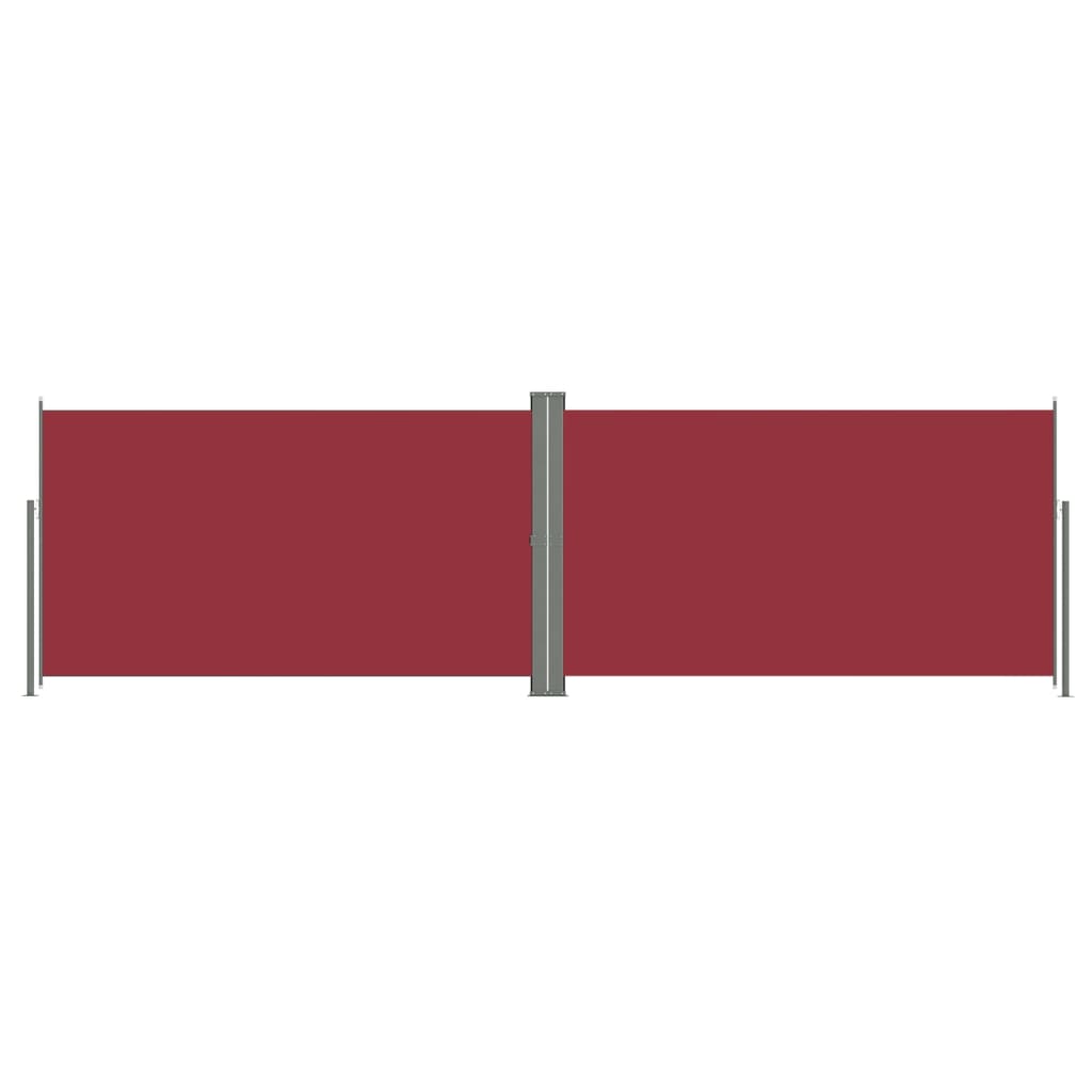 Auvent latéral rétractable Rouge 160x600 cm