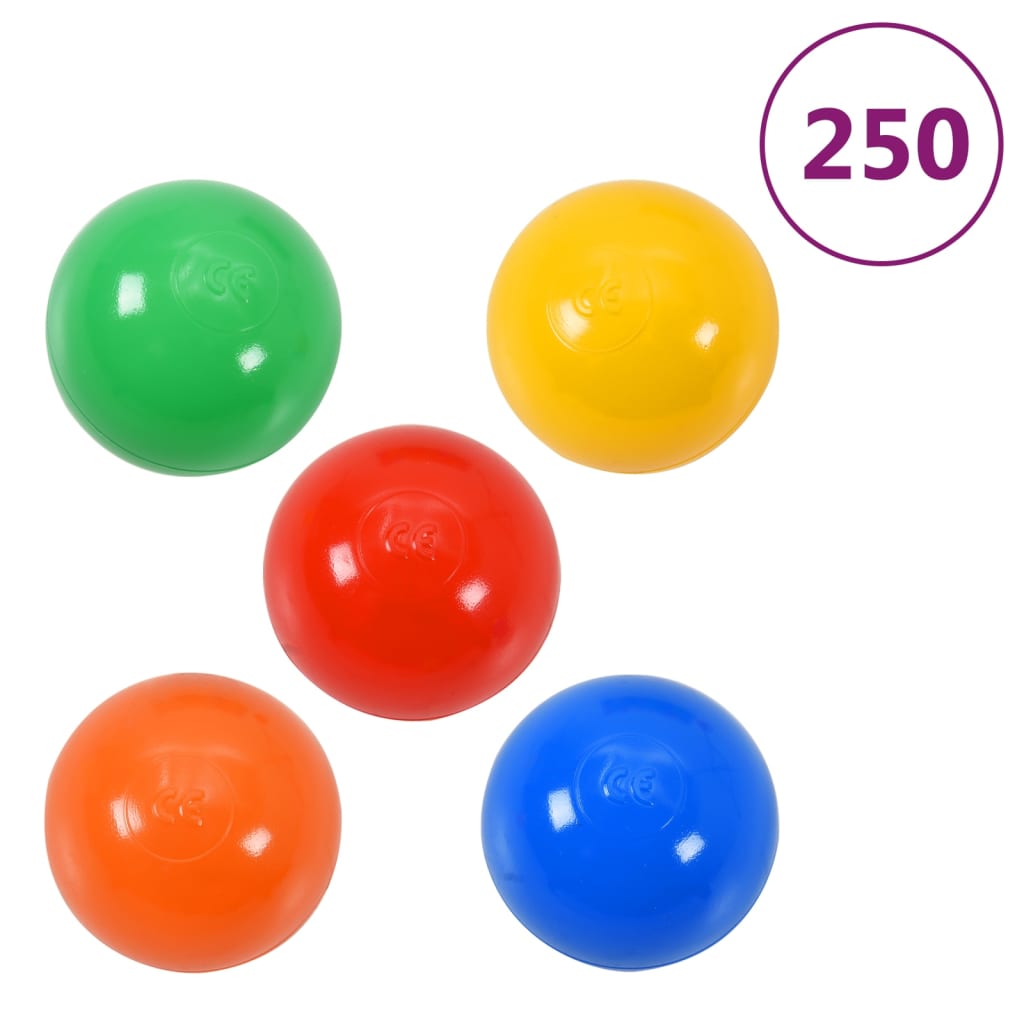 Balles de jeu colorées pour piscine de bébé 250 pcs