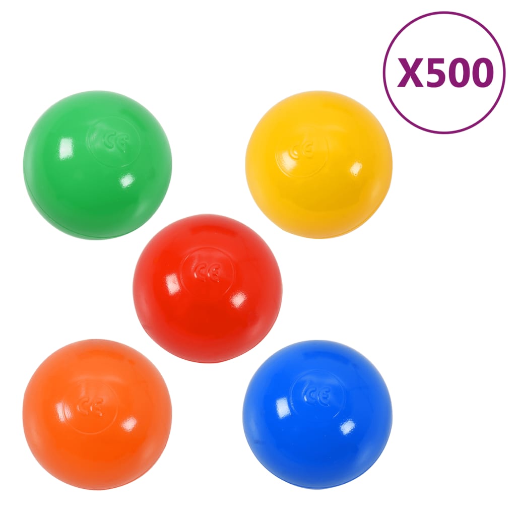 Balles de jeu colorées pour piscine de bébé 500 pcs