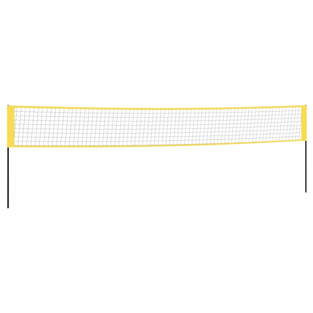 Filet de badminton jaune et noir 600x155 cm tissu PE