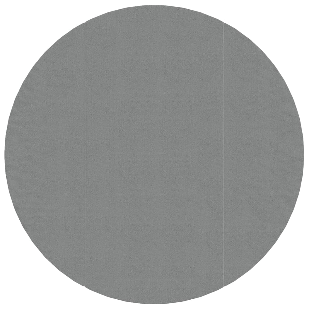 Bâche de piscine gris clair Ø306 cm géotextile polyester