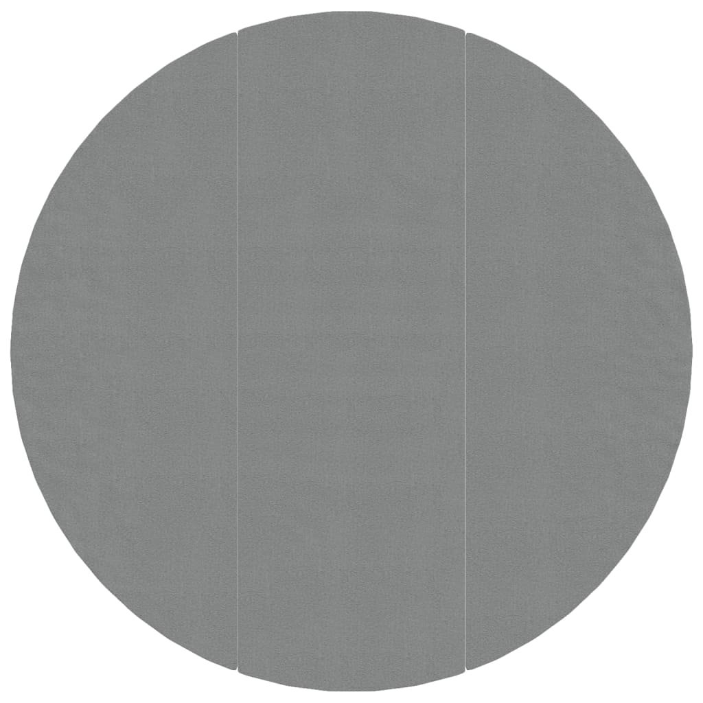 Bâche de piscine gris clair Ø396 cm géotextile polyester
