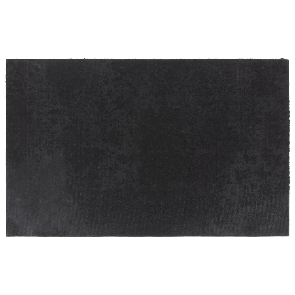 Tapis de porte noir 50x80 cm fibre de coco touffeté