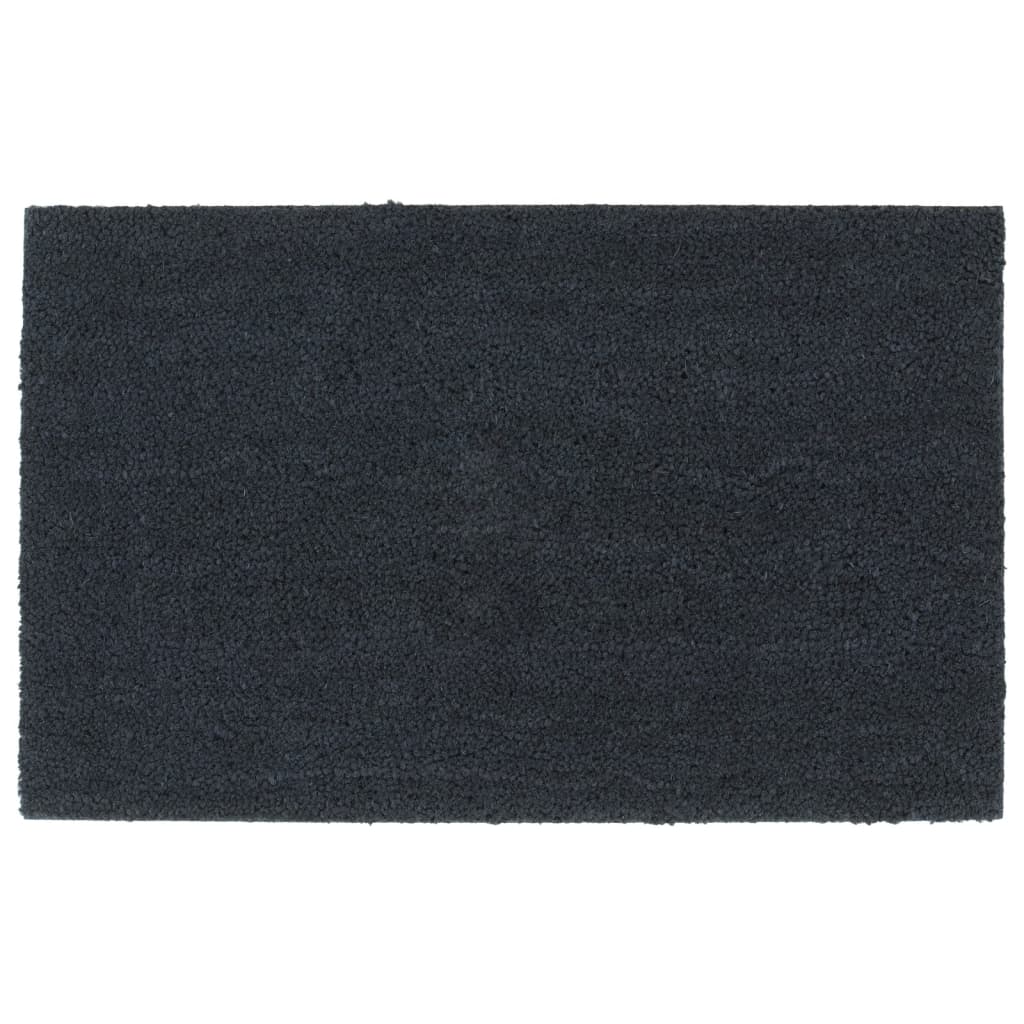 Tapis de porte gris foncé 50x80 cm fibre de coco touffeté