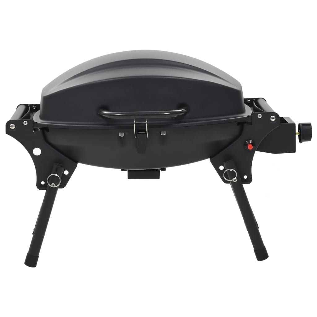 Barbecue au gaz portatif avec zone de cuisson Noir