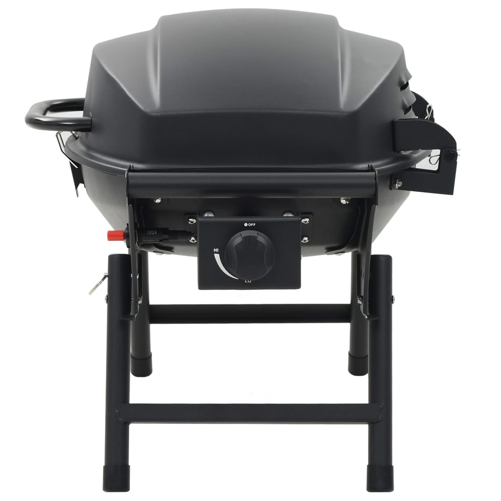 Barbecue au gaz portatif avec zone de cuisson Noir