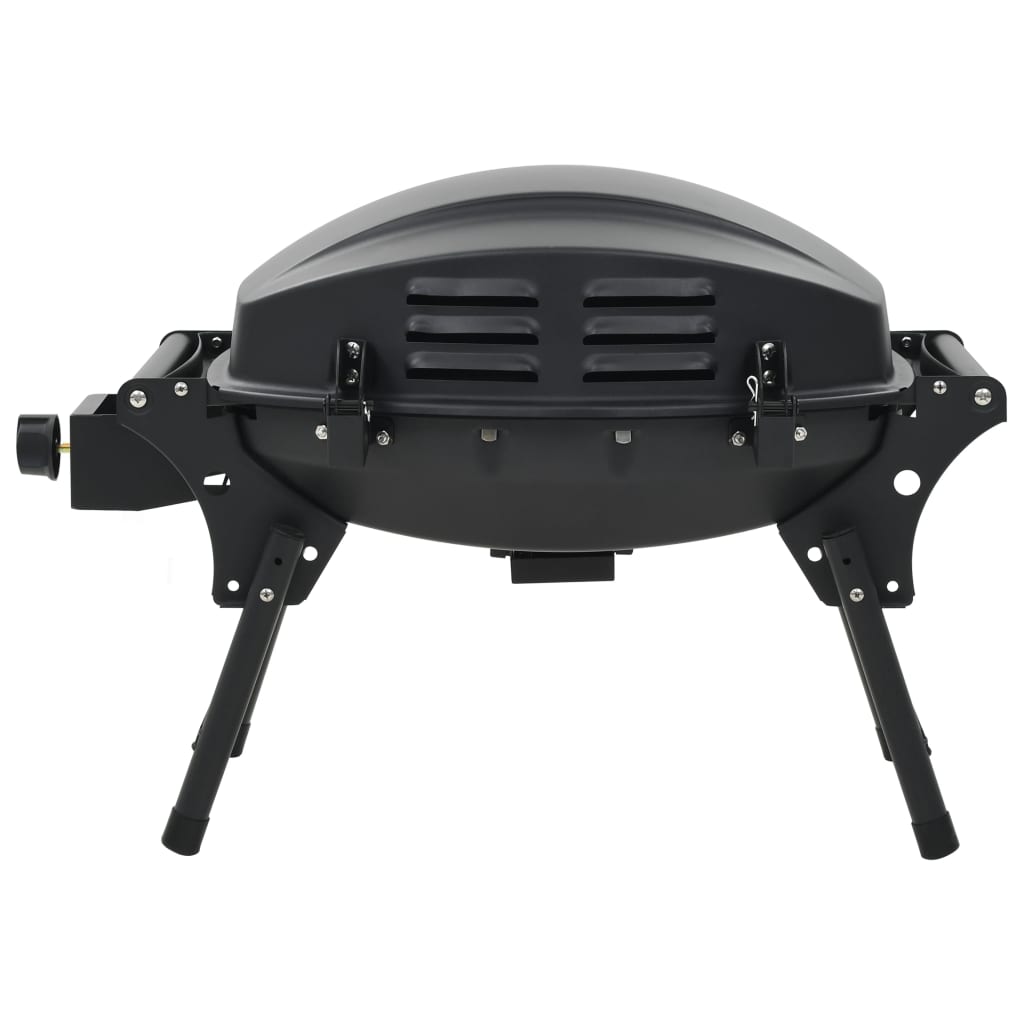Barbecue au gaz portatif avec zone de cuisson Noir