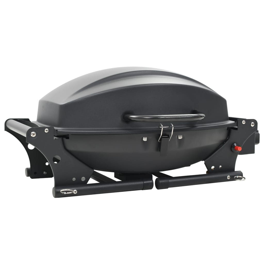 Barbecue au gaz portatif avec zone de cuisson Noir