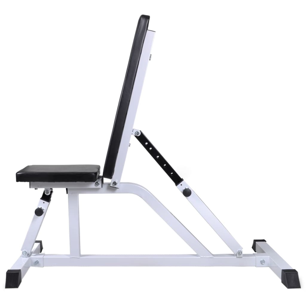 Banc d'entraînement avec jeu d'haltères 60,5 kg
