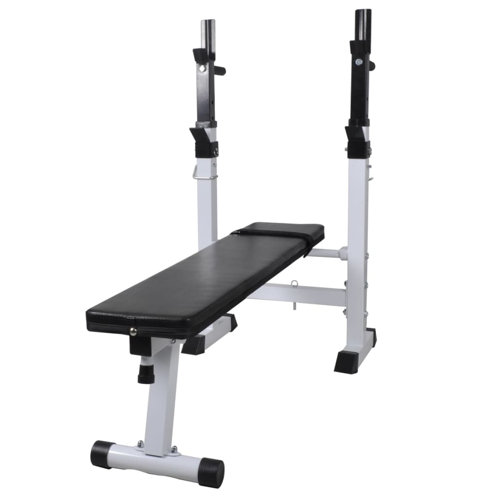 Banc d'entraînement et support de poids jeu d'haltères 60,5 kg