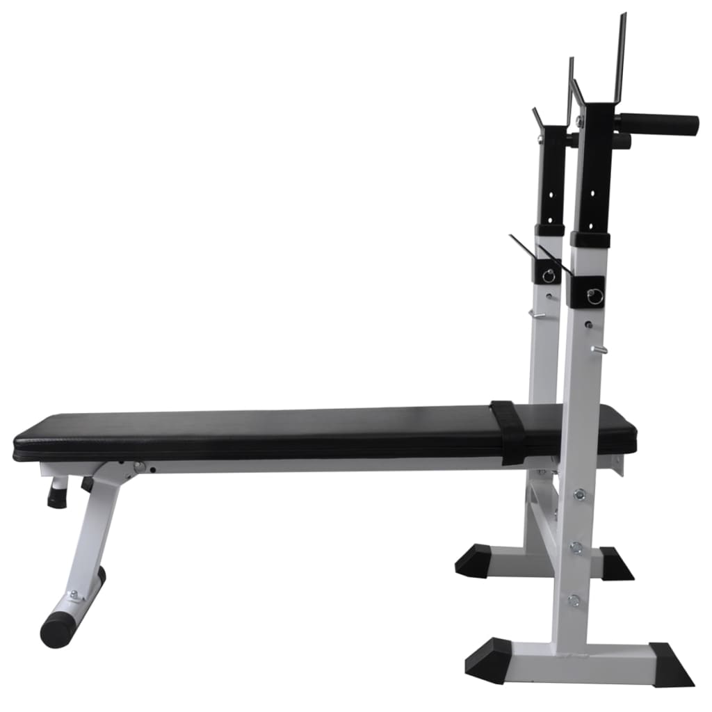 Banc d'entraînement et support de poids jeu d'haltères 60,5 kg