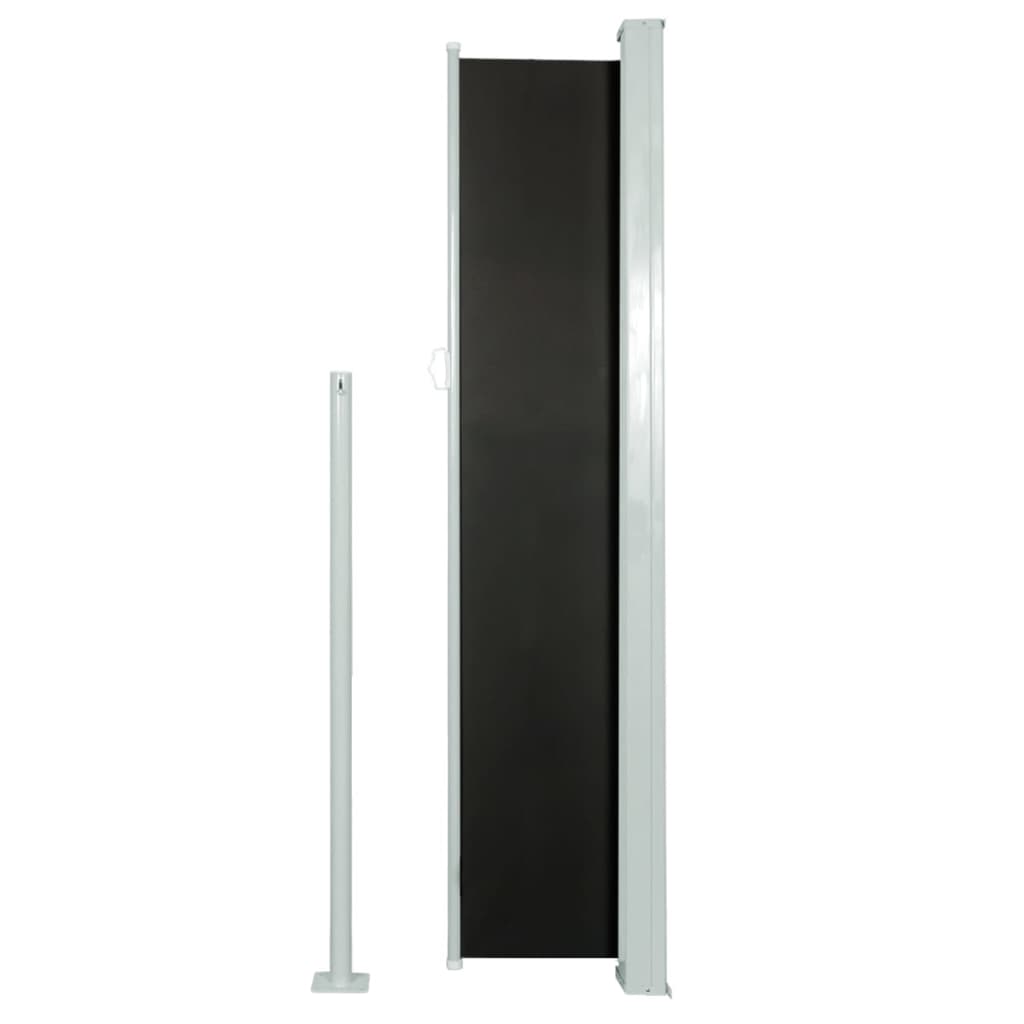 Auvent latéral rétractable 160 x 500 cm Noir