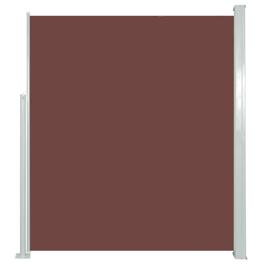 Auvent latéral rétractable 160 x 500 cm Marron