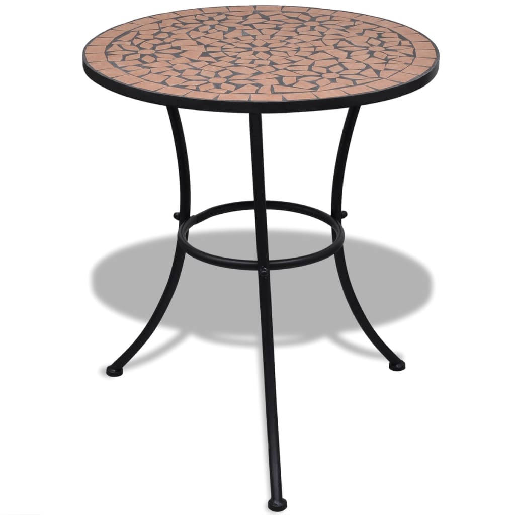 Mobilier de bistro 3 pcs Carreaux céramiques Terre cuite