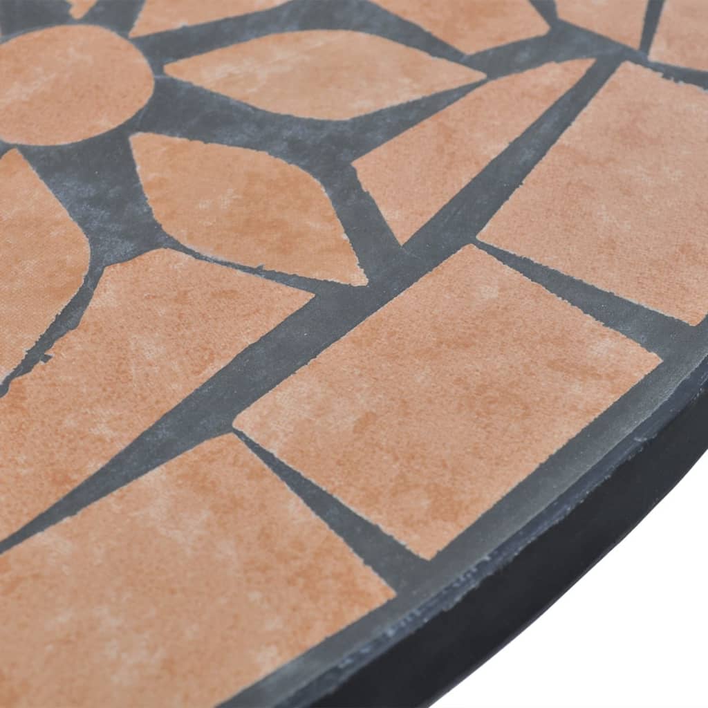 Mobilier de bistro 3 pcs Carreaux céramiques Terre cuite