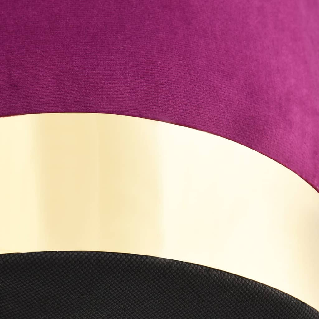Tabouret Violet et doré Velours