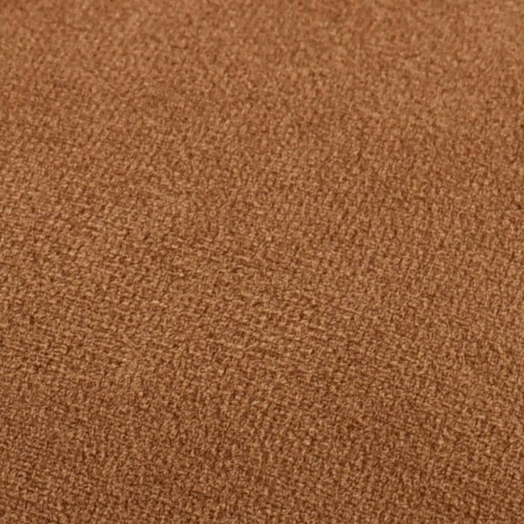 Tabouret Marron et doré Velours
