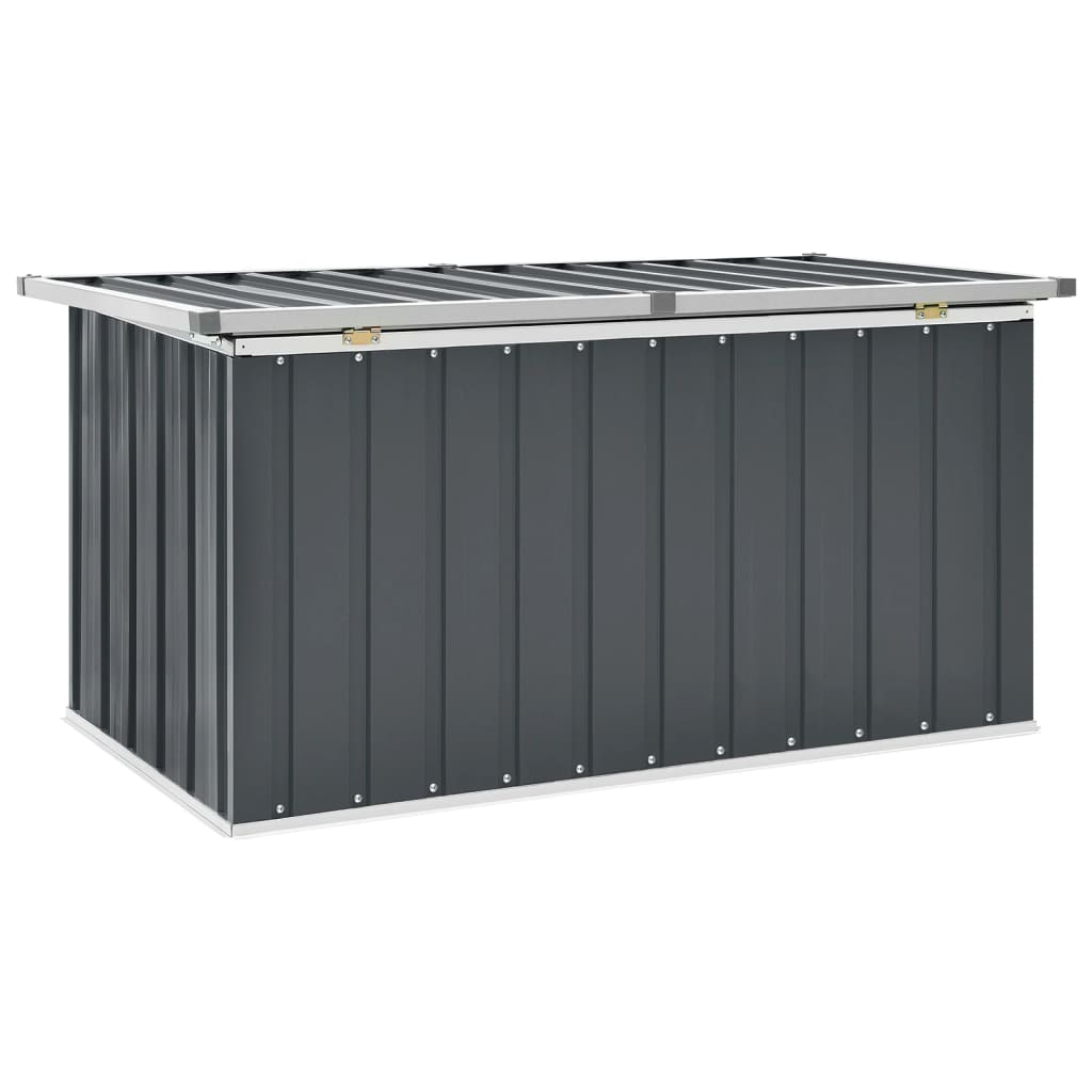 Boîte de rangement de jardin Gris 129x67x65 cm