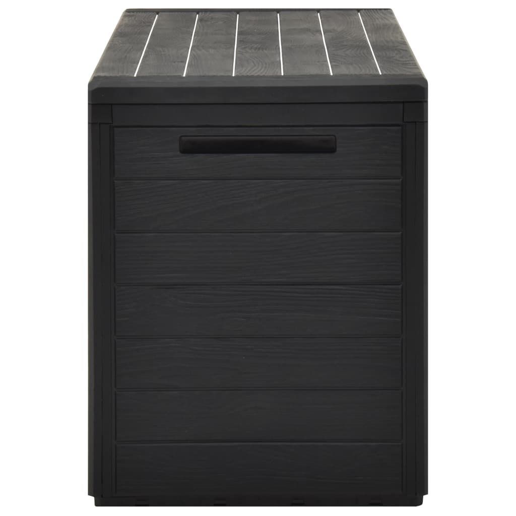 Boîte de rangement de jardin Anthracite 116x44x55 cm