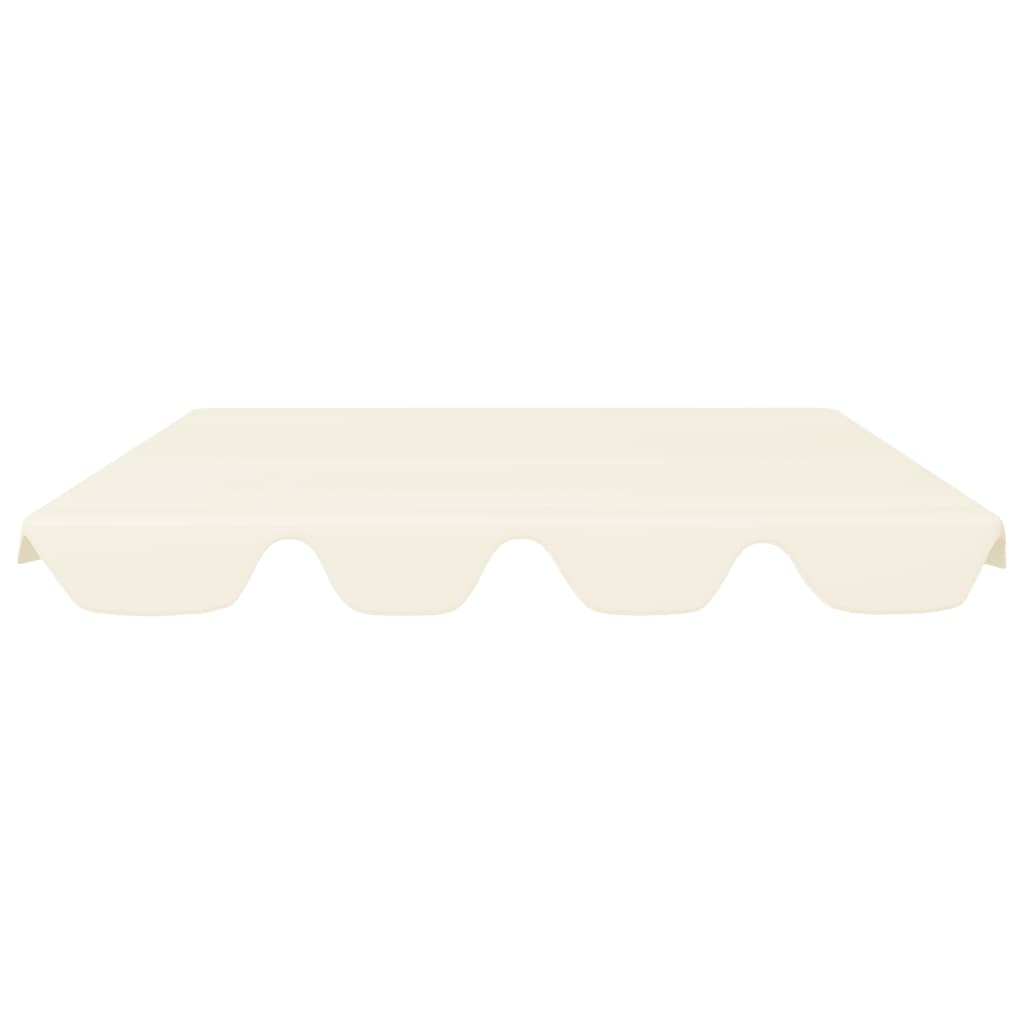 Toit de rechange de balançoire crème 150/130x105/70 cm