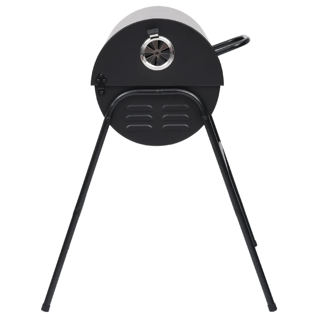 Gril à baril avec 2 grilles de cuisson Noir 80x95x90 cm Acier