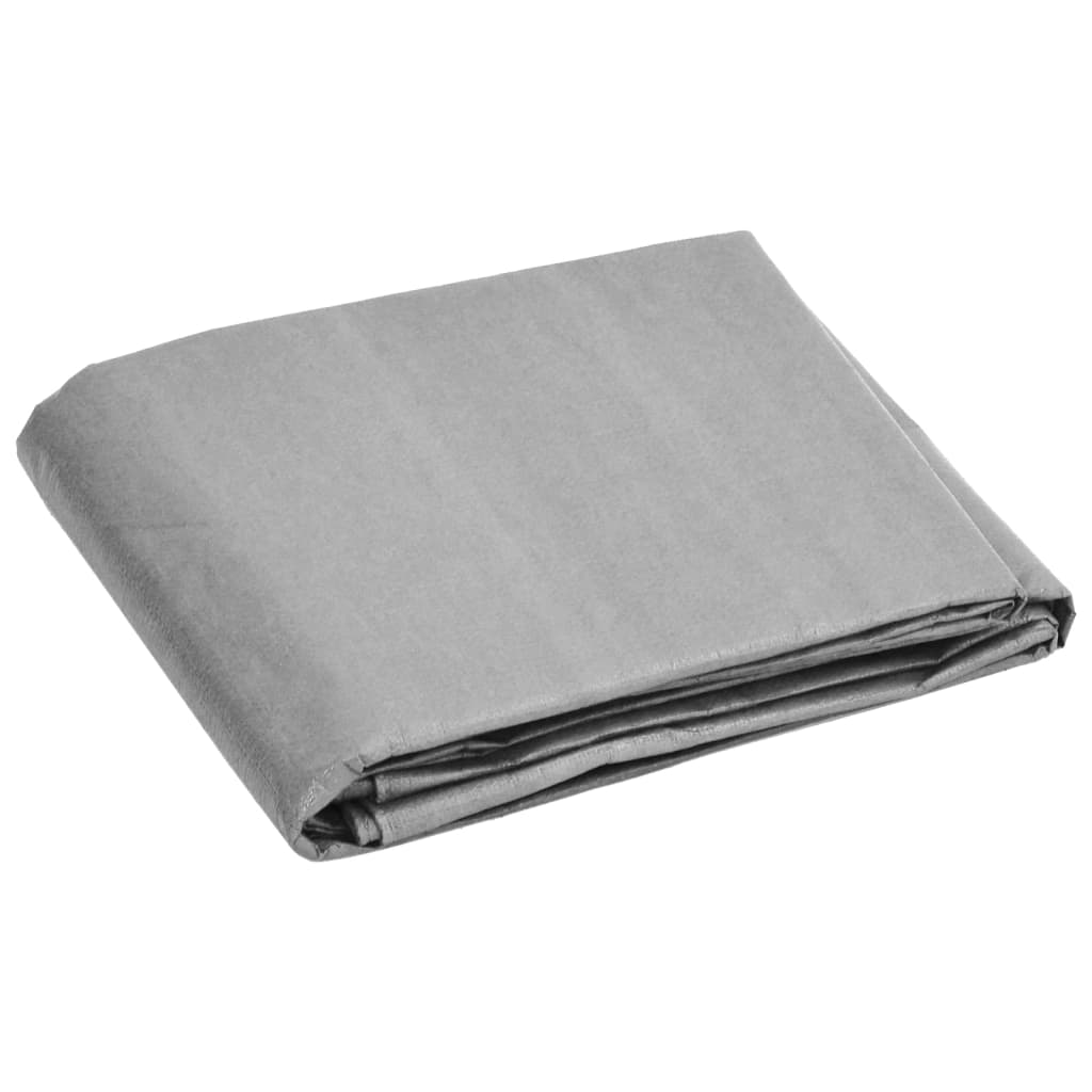 Bâche 180 g/m² 6x8 m Gris PEHD