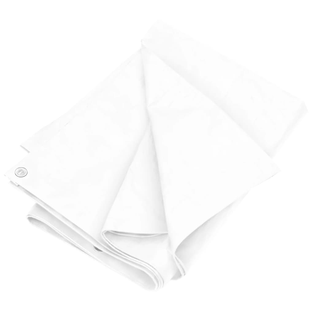 Bâche 180 g/m² 6x12 m Blanc PEHD