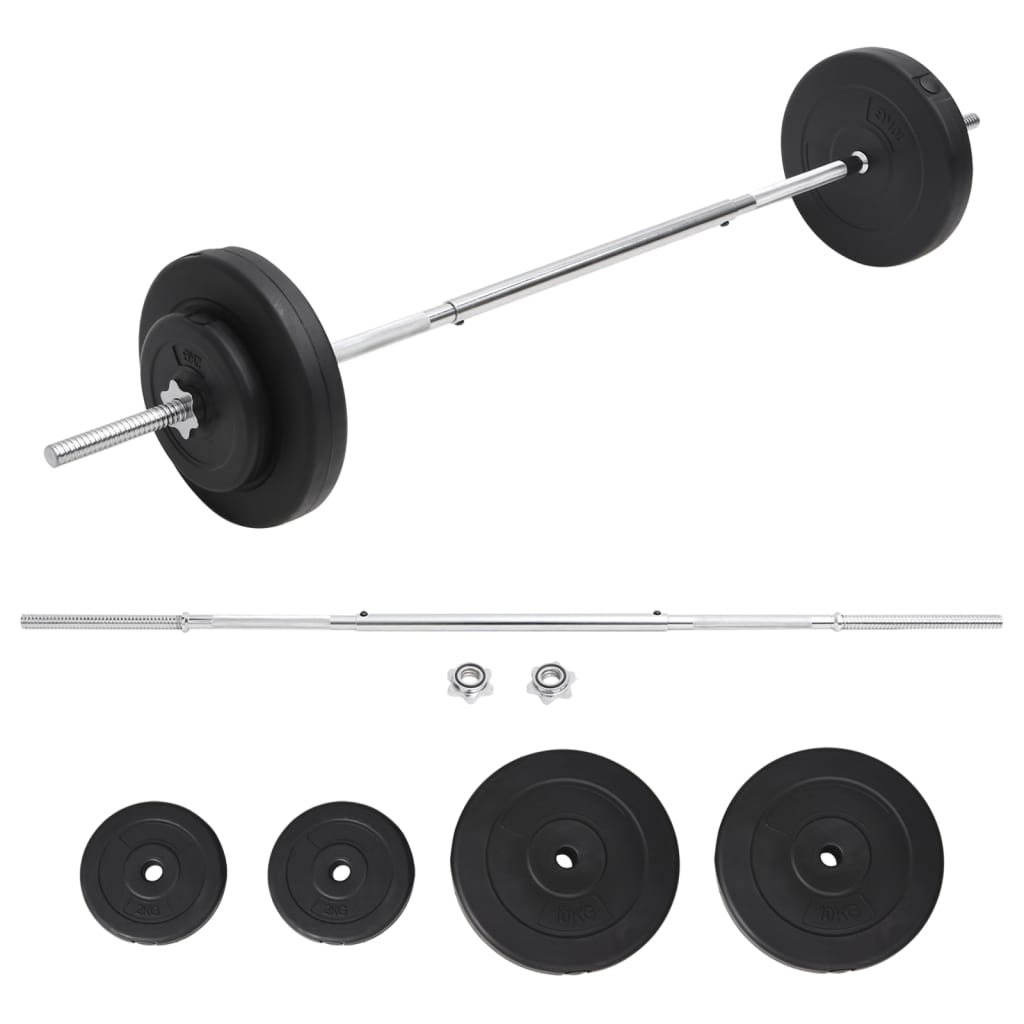 Ensemble d'haltères avec plaques 30 kg