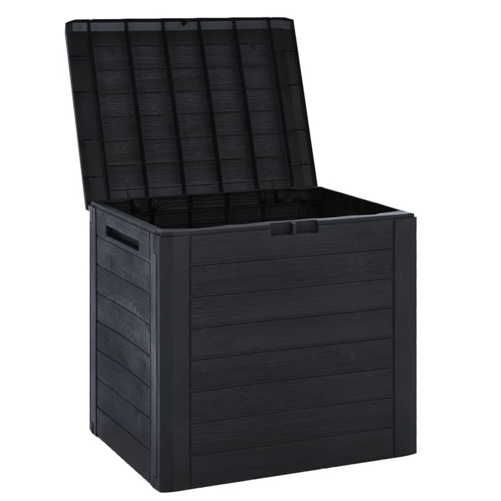 Boîte de stockage jardin Anthracite 58,5x46x55 cm Polypropylène