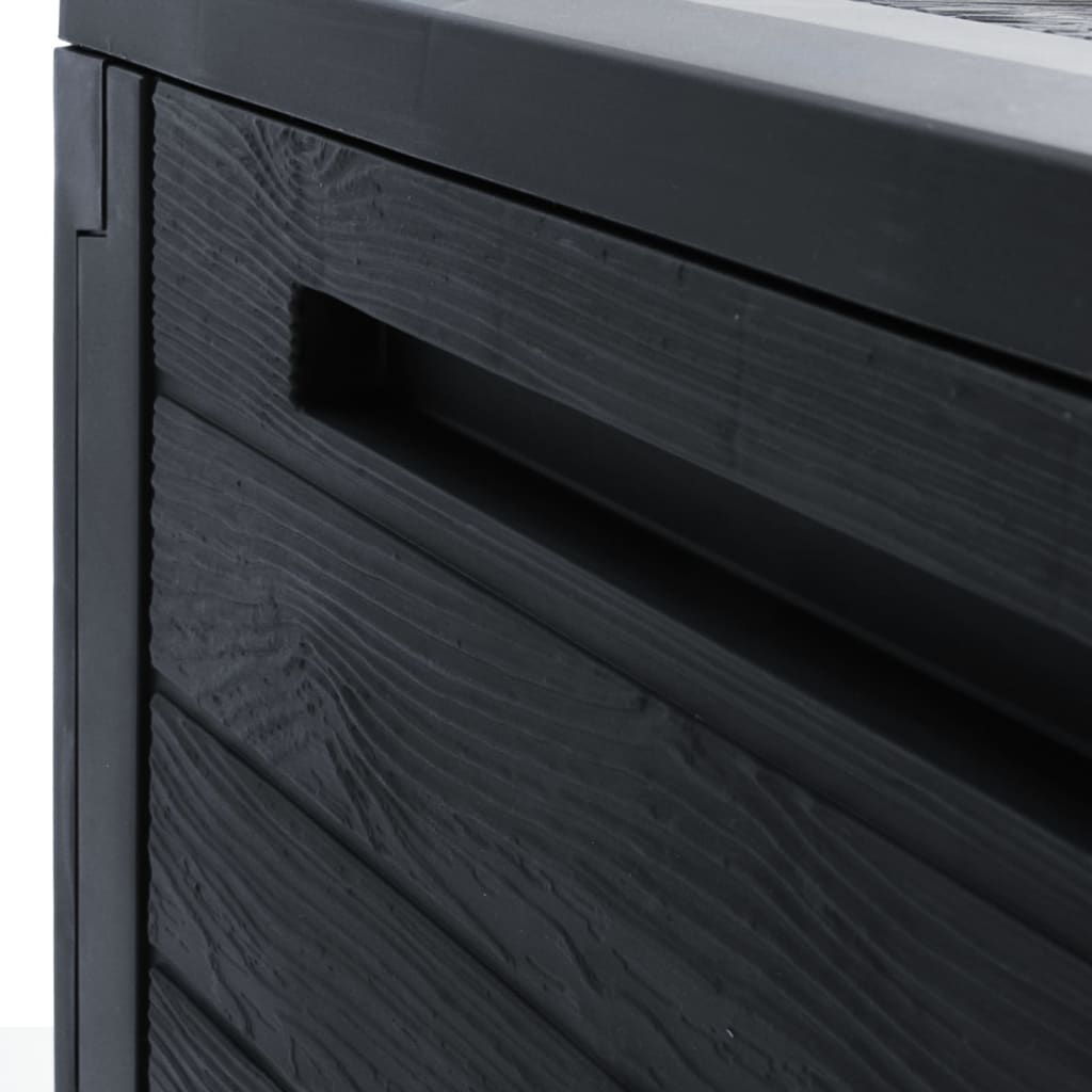 Boîte de stockage jardin Anthracite 58,5x46x55 cm Polypropylène