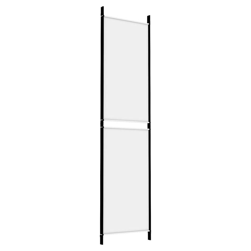 Cloison de séparation 3 panneaux Blanc 150x200 cm Tissu