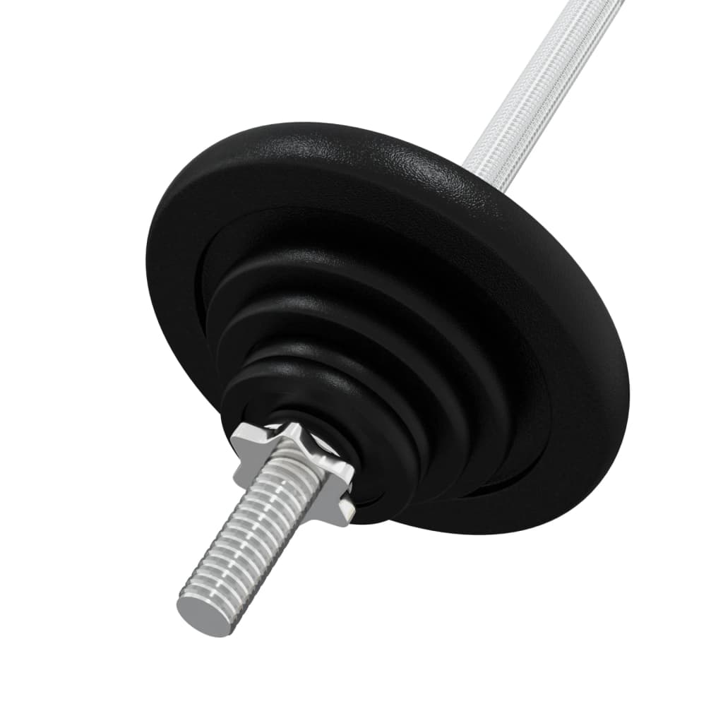 Barre d'haltères avec plaques 60 kg fonte