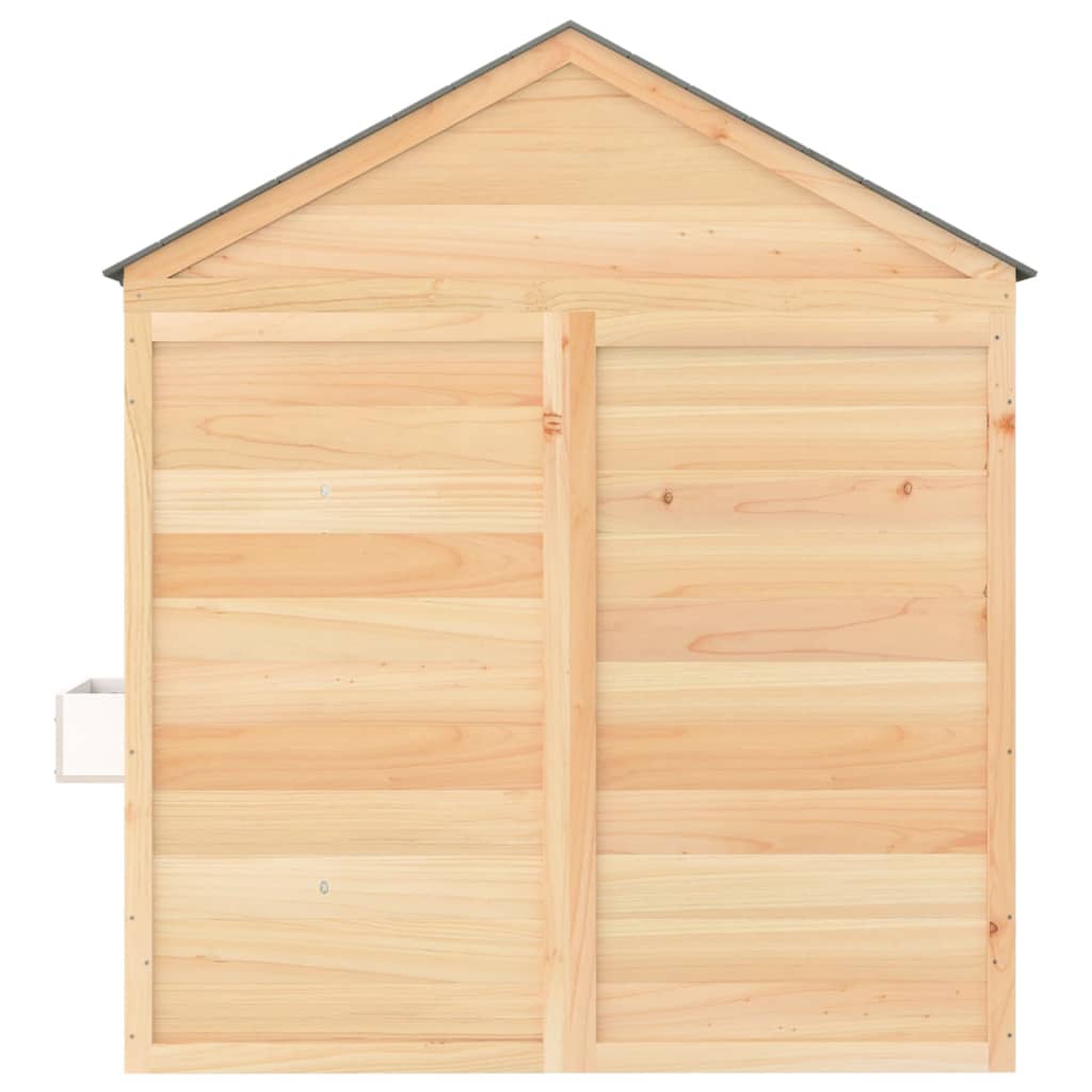 Maison de jeux et porte verrouillable/fleurs bois massif sapin