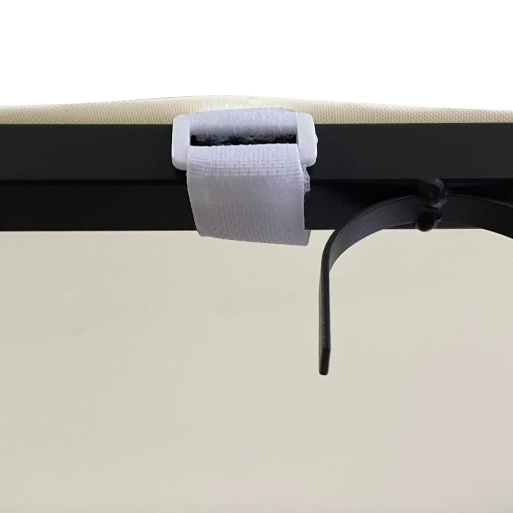Auvent crème 4x3 m 180 g/m² tissu et acier