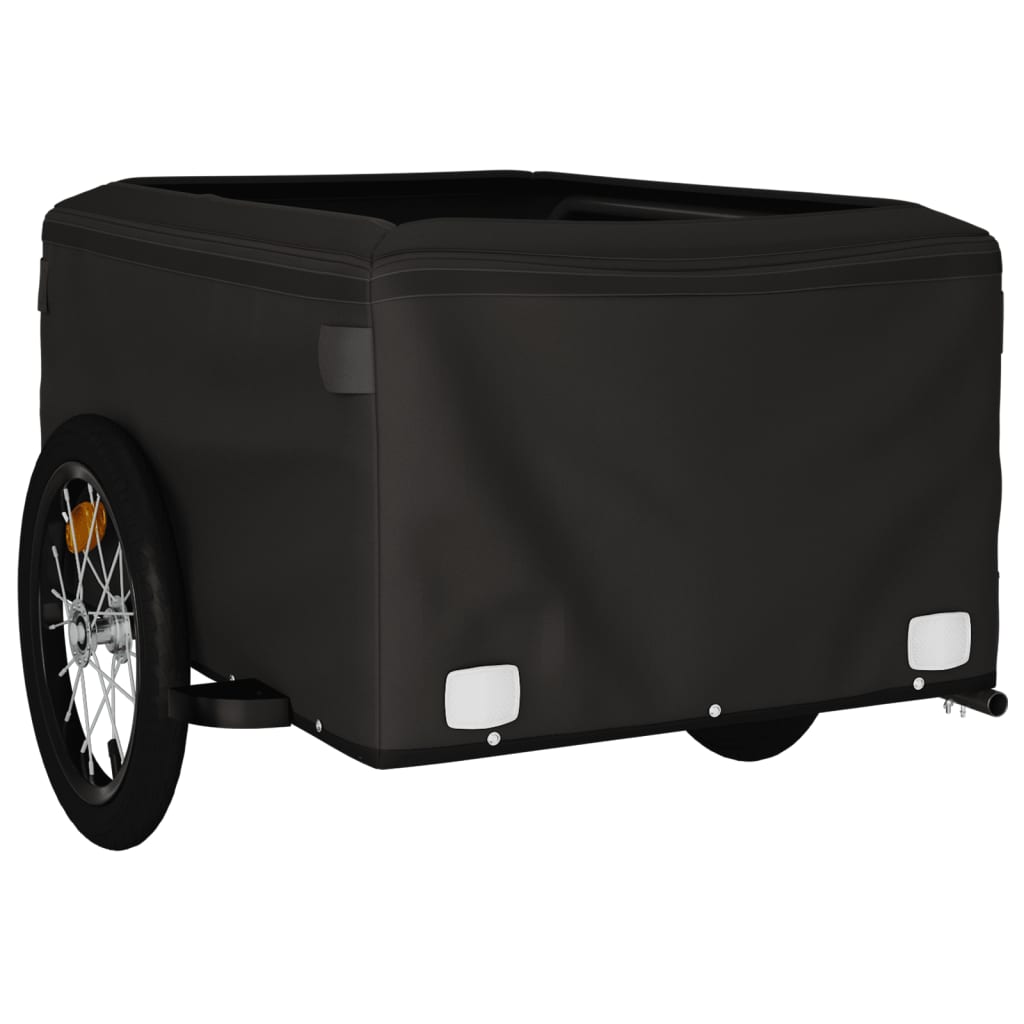 Remorque de vélo noir et vert 45 kg fer