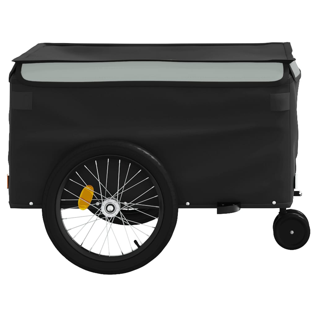 Remorque de vélo noir et gris 45 kg fer
